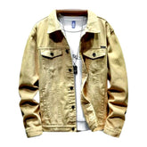 Oversized color men denim jacket